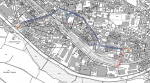 Anfahrt Hundeplatz in Langnau i.E. während Baustelle/Umleitung
